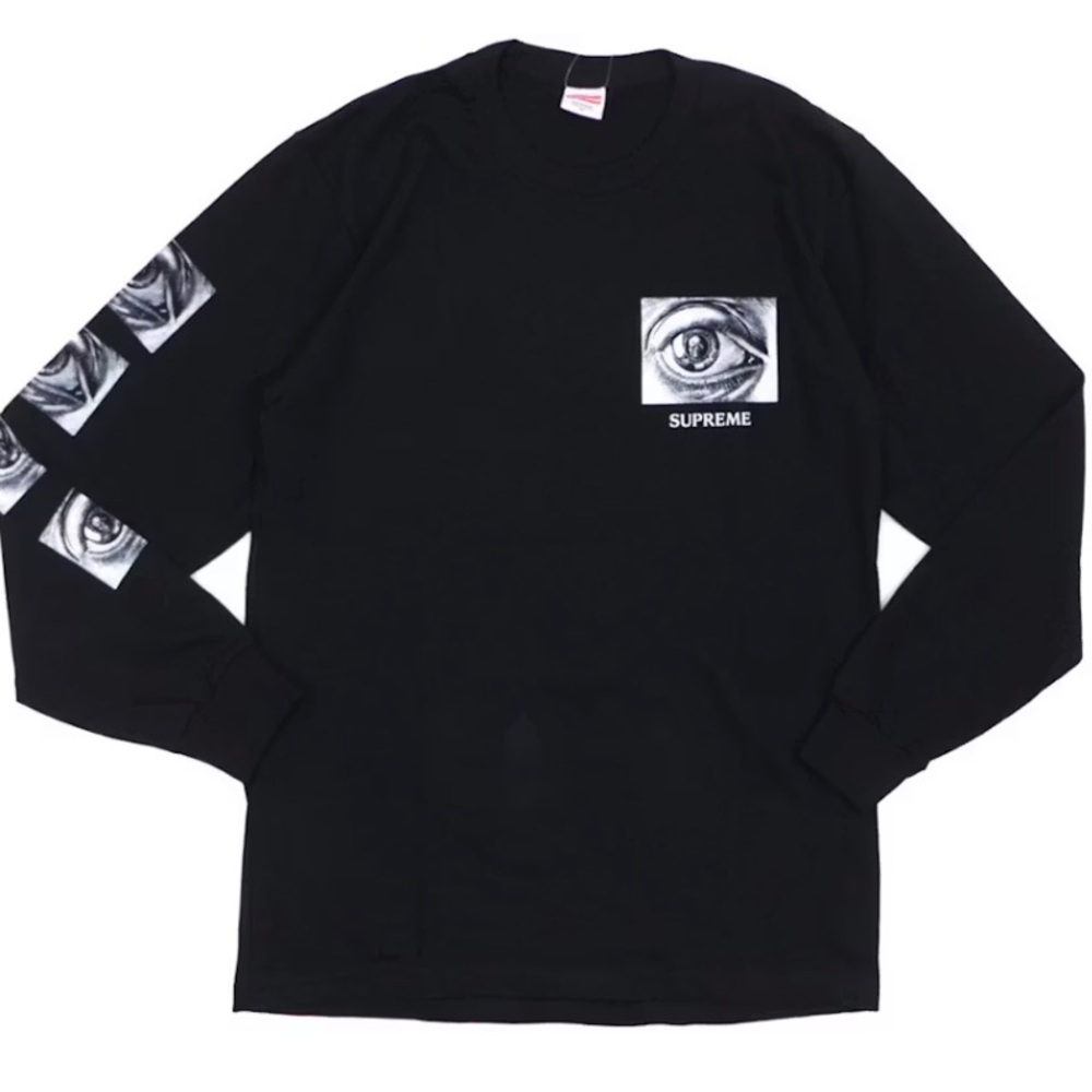 Supreme MC Escher Eye Black Long Sleeve